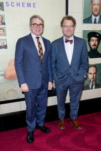 Matthew Broderick, Kenneth Lonergan at Focus Features' "The Phoenician Scheme" New York premiere held at Jazz at Lincoln Center on May 28, 2025 in New York, New York.