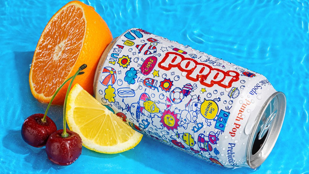 poppi x artist Matthew Langille punch pop collaboration