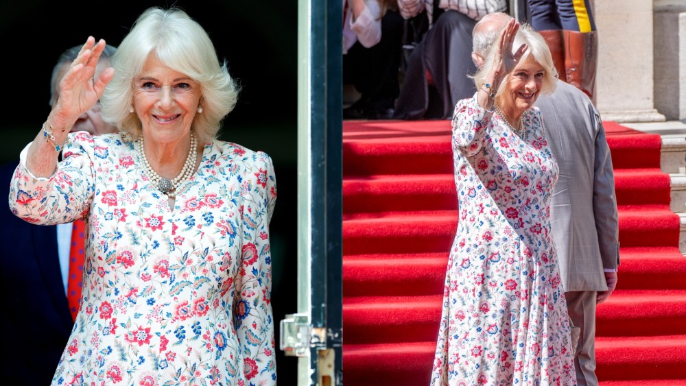 LONDON, ENGLAND - MAY 20: Queen Camilla during a visit to mark the 100th anniversary of Canada House at Canada House on May 20, 2025 in London, England. (Photo by Mark Cuthbert/UK Press via Getty Images)