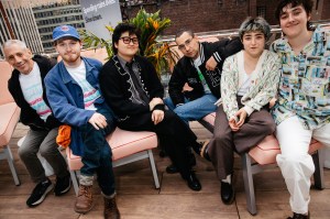Rick Antonoff, Fred Hechinger, Celeste Yim, Jack Antonoff, and Claud