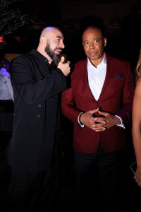 Alex Sapir, Eric Adams at the Richie Akiva's "The After" hosted by Tyla, Colman Domingo, Doja Cat, Edward Enninful Met Gala after party held at Casa Cipriani on May 05, 2025 in New York, New York.