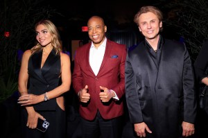 Eric Adams, Jonathan Cheban at the Richie Akiva's "The After" hosted by Tyla, Colman Domingo, Doja Cat, Edward Enninful Met Gala after party held at Casa Cipriani on May 05, 2025 in New York, New York.
