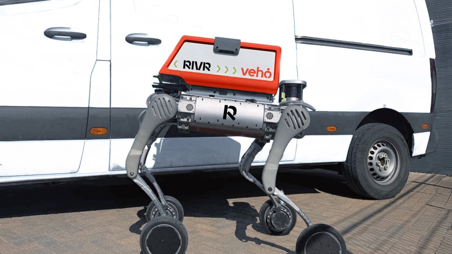Veho and Rivr collaborated on an e-commerce delivery robot.