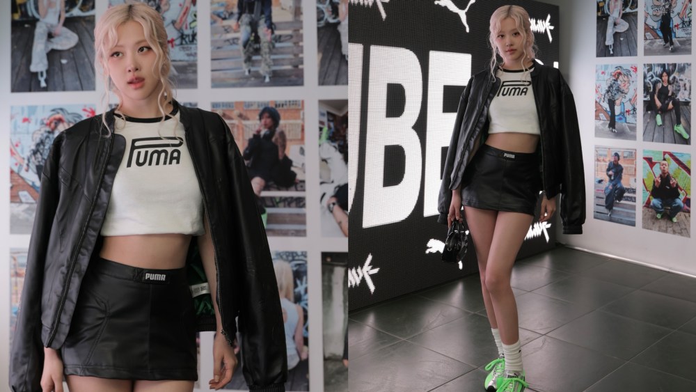 Rosé attends the release of the new Puma H-Street sneaker on Thursday at Studio Layer 41 on in Seoul, South Korea.