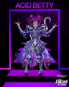Acid Betty in RuPaul’s Drag Race All Stars Season 10 streaming on Paramount+ 2025. Photo credit: Xavier Guerra/World of Wonder/Paramount+