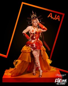 Aja in RuPaul’s Drag Race All Stars Season 10 streaming on Paramount+ 2025. Photo credit: Xavier Guerra/World of Wonder/Paramount+