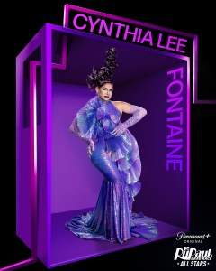 Cynthia Lee Fontaine in RuPaul’s Drag Race All Stars Season 10 streaming on Paramount+ 2025. Photo credit: Xavier Guerra/World of Wonder/Paramount+