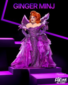 Ginger Minj in RuPaul’s Drag Race All Stars Season 10 streaming on Paramount+ 2025. Photo credit: Xavier Guerra/World of Wonder/Paramount+