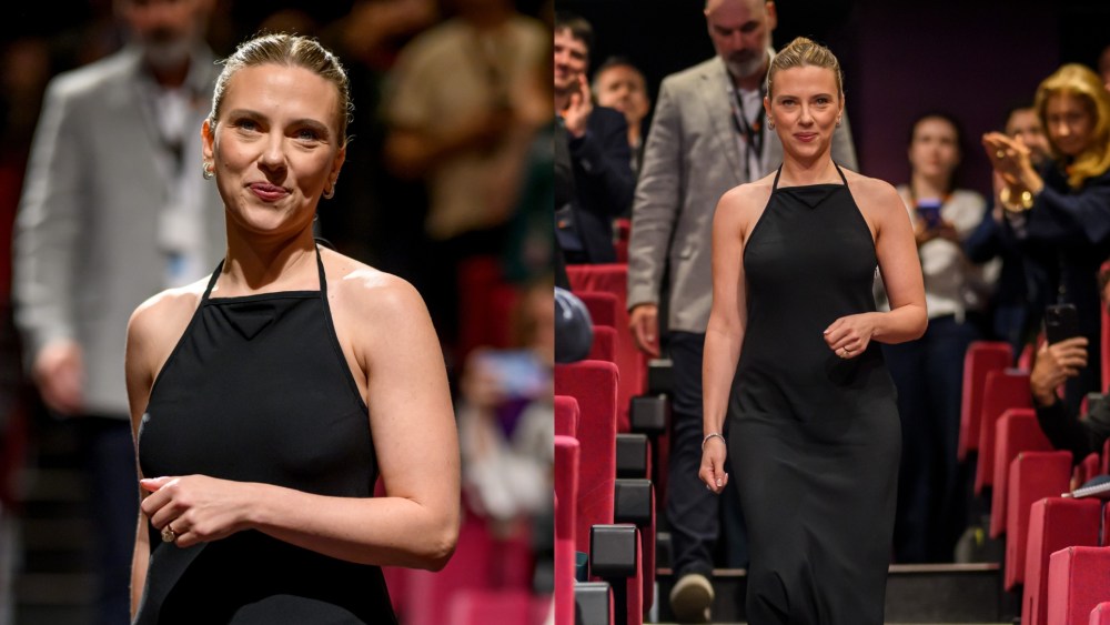 CANNES, FRANCE - MAY 20: Scarlett Johansson attends the screening of her directorial debut "Eleanor The Great" during the 78th Annual Cannes Film Festival at Salle Debussy on May 20, 2025 in Cannes, France. (Photo by Lionel Hahn/Getty Images)