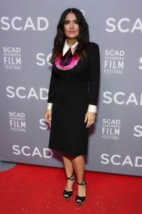Salma Hayek attends Red Carpet & Gala Screening of 'Mudbound' at Trustees Theater during the 20th Anniversary SCAD Savannah Film Festival on October 29, 2017 in Savannah, Georgia.