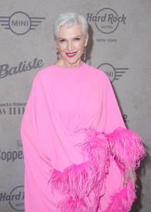 Maye Musk at the Sports Illustrated Swimsuit Issue launch party held at the Hard Rock Times Square on May 15, 2025 in New York, New York.