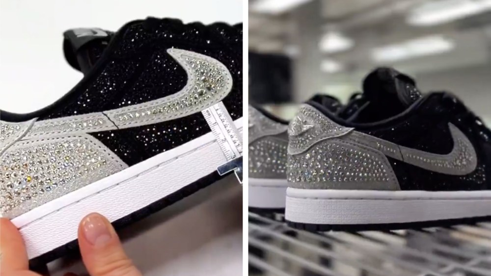 Swarovski Air Jordan 1 Low Crystal