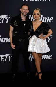 NASHVILLE, TENNESSEE - MAY 01: Tyler Cain and Meghan Linsey attend the Variety Power Of Women: Nashville on May 01, 2025 in Nashville, Tennessee.  (Photo by Tibrina Hobson/Getty Images)
