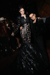 Coco Rocha and Christian Siriano at the Willy Chavarria Met Gala after party co-hosted with Wayman and Micah held at the Mark Hotel on May 05, 2025 in New York, New York.