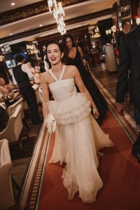 Zoey Deutch getting ready for the premiere of her film “Nouvelle Vague” at Cannes 2025.