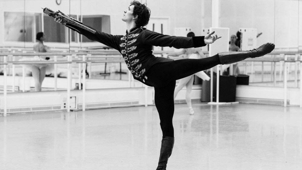 William Bracewell in rehearsals.