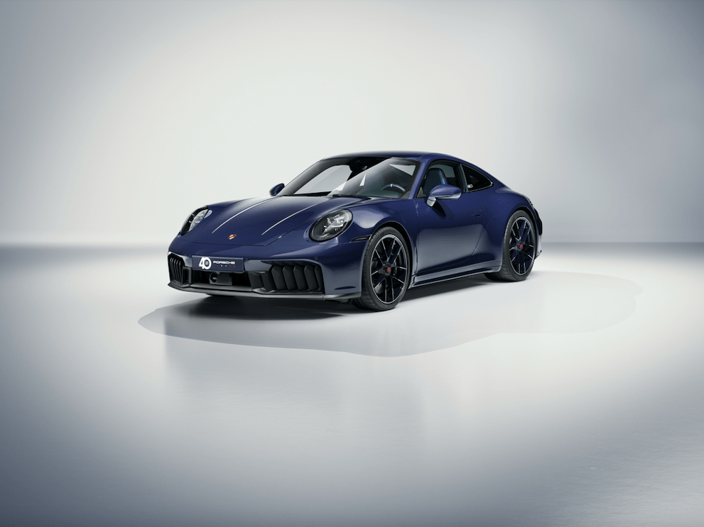 Ferragamo Lacquers Porsche Cars in Blue Shade in New Collaboration