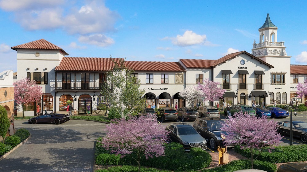 A rendering of Plaza del Lago, which is welcoming 13 new brands to the open-air shopping center.