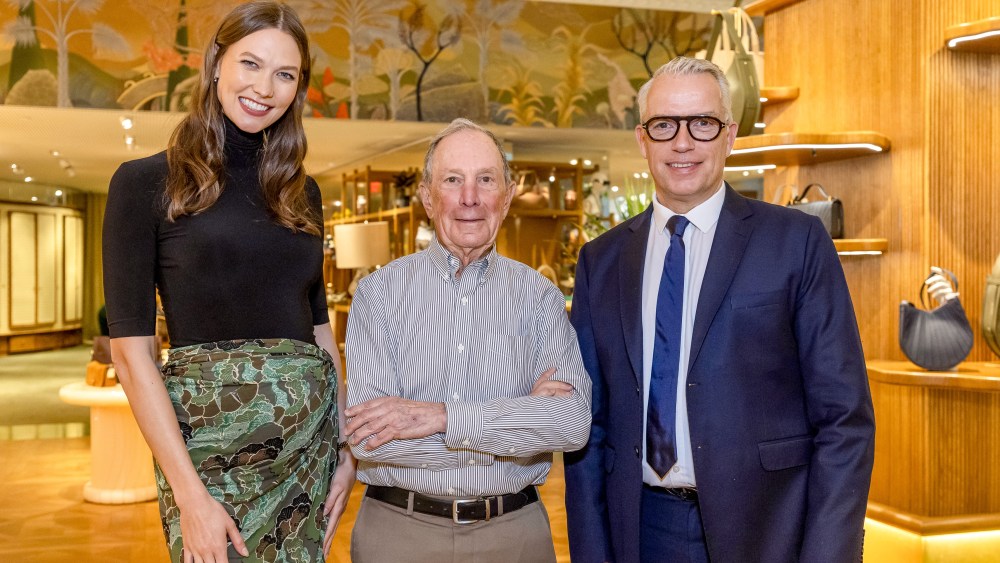 Karlie Kloss, Michael Bloomberg and Thierry Prevost