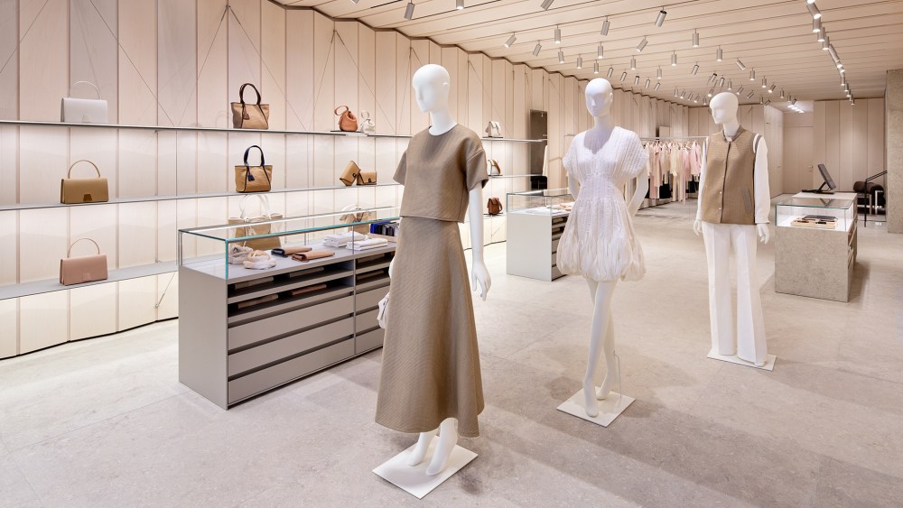 Inside the new Akris boutique at 101 East Oak Street in Chicago.