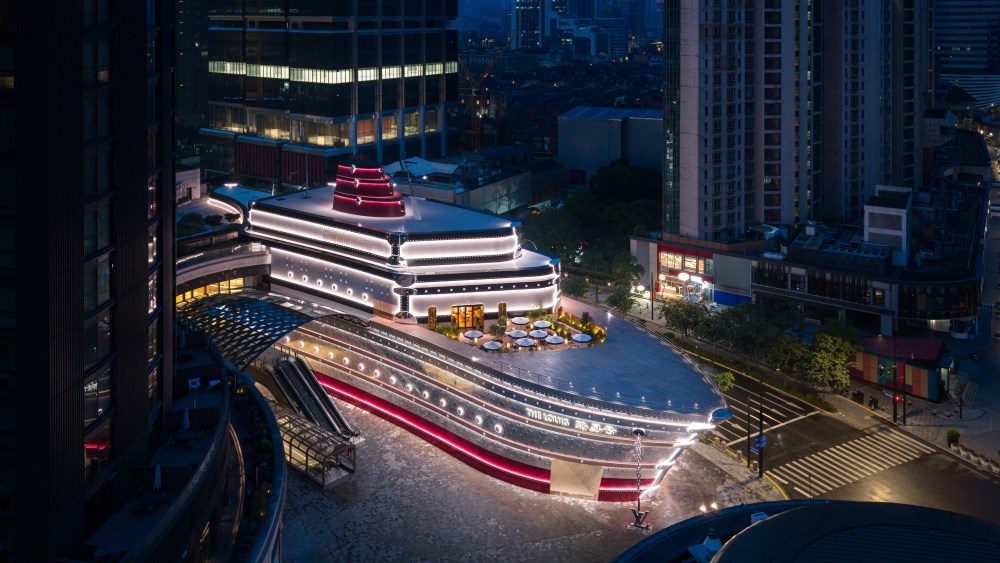 Louis Vuitton's latest retail landmark, the boat-shaped "The Louis" in Shanghai.
