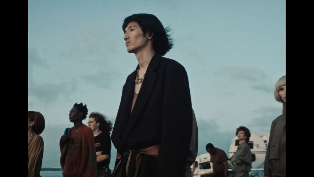 A frame from the Magliano spring 2026 short movie directed by Thomas Hardiman.