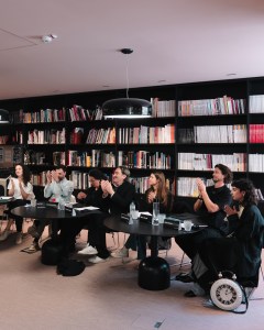 The jury for the Fashion Show 2025 was composed of Luca Rizzi, consulting director of Pitti Immagine; Federica Caiazzo, fashion journalist; Sara Sozzani Maino, creative director of Fondazione Sozzani; Beppe Angiolini, founder of Sugar Store; Annagreta Panconesi, creative director of LuisaViaRoma; Marius Hordijk, cofounder of TheCube Archive and Greta Peccia, knitwear and jersey designer at Bally and winner of the Best Fashion Designer 2024 award from Istituto Marangoni Firenze.
