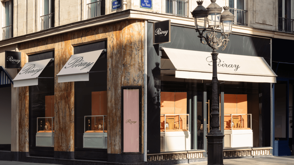 The Poiray flagship store on Rue de la Paix near Place Vendôme in Paris.