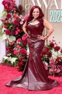 Tisha Campbell at the BET Awards 2025 held at the Peacock Theater on June 09, 2025 in Los Angeles, California.