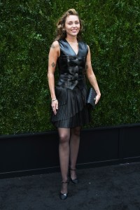 Miley Cyrus at the Chanel and Tribeca luncheon to celebrate Through Her Lens: The Tribeca Chanel Women’s Filmmaker Program held at The Greenwich Hotel Courtyard on June 06, 2025 in New York, New York.