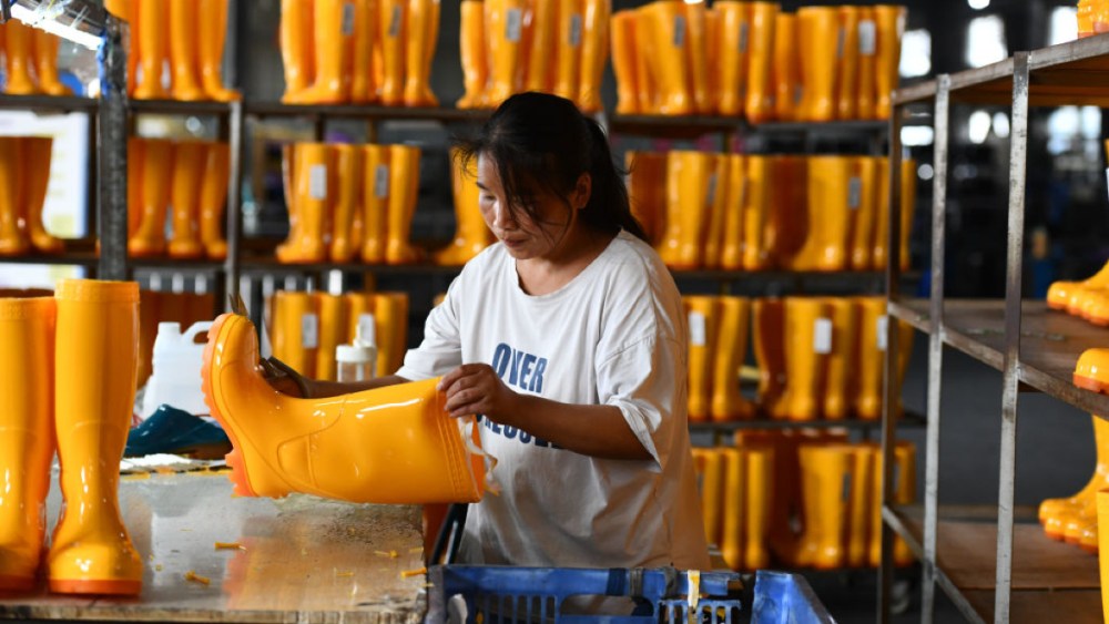 china shoe factory, rubber rain boot