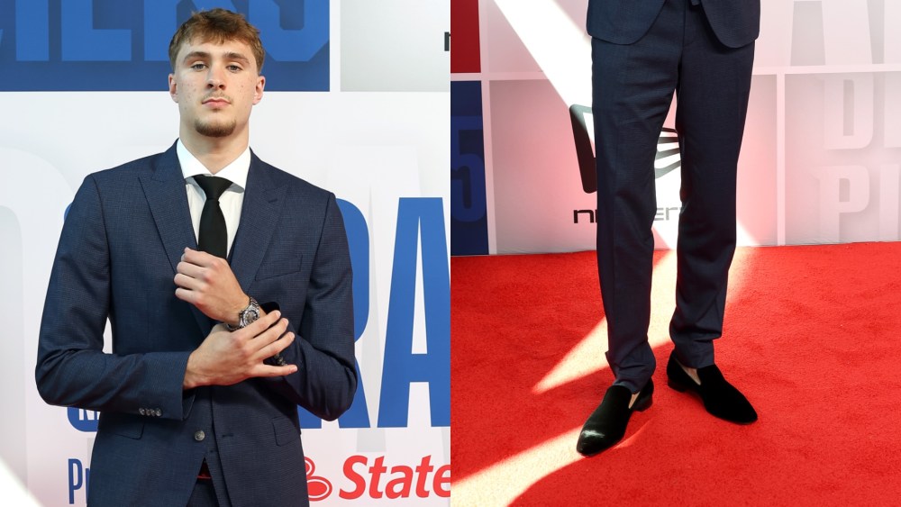 Cooper Flagg wears Christian Louboutin loafers at 2025 NBA Draft