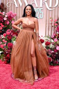 DomiNque Perry at the BET Awards 2025 held at the Peacock Theater on June 09, 2025 in Los Angeles, California.