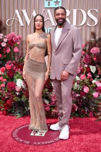 Ashley Coco, DeRay Davis at the BET Awards 2025 held at the Peacock Theater on June 09, 2025 in Los Angeles, California.