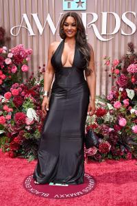 Brandi Maxiell at the BET Awards 2025 held at the Peacock Theater on June 09, 2025 in Los Angeles, California.