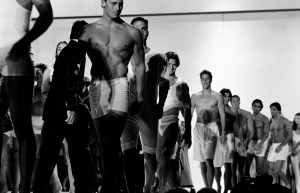 Models walk the runway during a benefit event at the Hollywood Bowl in Hollywood, California, on June 4, 1993. (Photo by Fairchild Archive/WWD/Penske Media via Getty Images)