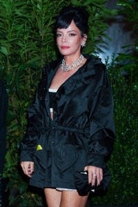 NEW YORK, NEW YORK - JUNE 09:  Lily Allen is seen at Chanel Tribeca Festival Artists Dinner at Odeon on June 09, 2025 in New York City. (Photo by Aeon/GC Images)