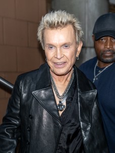 NEW YORK, NEW YORK - JUNE 10: Singer-songwriter and musician Billy Idol is seen leaving the "Billy Idol Should Be Dead" premiere during the 2025 Tribeca Festival at BMCC Tribeca on June 10, 2025 in New York City. (Photo by Gilbert Carrasquillo/GC Images)