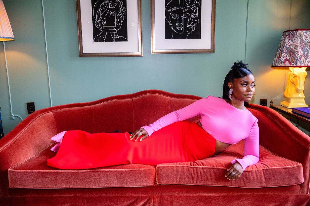 Denée Benton Channels Audrey Hepburn in Carolina Herrera for ‘The Gilded Age’ Season Three Premiere