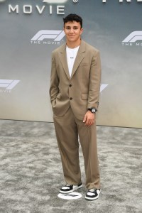 Isack Hadjar at the "F1" New York Premiere on June 16, 2025 in New York, New York.