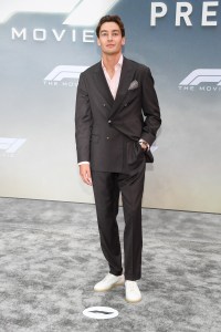 George Russell at the "F1" New York Premiere on June 16, 2025 in New York, New York.