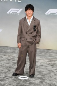 Yuki Tsunoda at the "F1" New York Premiere on June 16, 2025 in New York, New York.