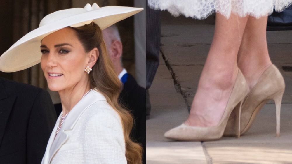 Catherine, Princess of Wales attends the Order of the Garter service at St. George's Chapel, Windsor Castle on June 16, 2025 in Windsor, England.