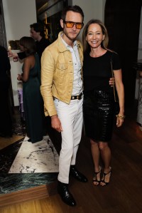 LONDON, ENGLAND - JUNE 03: Peter Hawkings and Whitney Bromberg attend Sam McKnight's 50th Celebrations and 70th Birthday at La Môme on June 03, 2025 in London, England. (Photo by Darren Gerrish/WireImage for Sam McKnight)