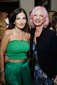 LONDON, ENGLAND - JUNE 03: Yasmin Mills and Mary Greenwell attend Sam McKnight's 50th Celebrations and 70th Birthday at La Môme on June 03, 2025 in London, England. (Photo by Darren Gerrish/WireImage for Sam McKnight)