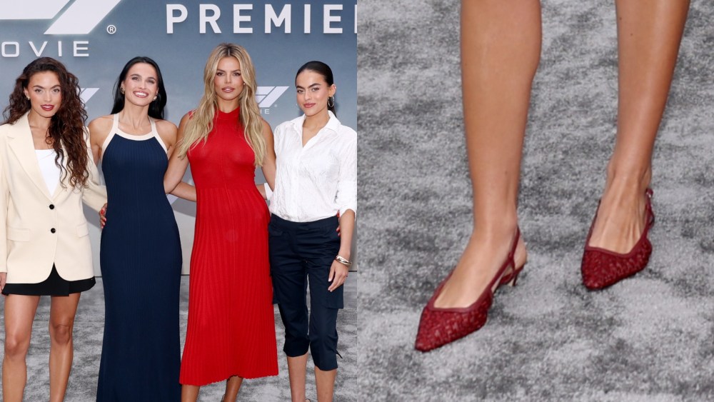 (L-R) Grace Ann Nader, Mary Holland Nader, Brooks Nader and Sarah Jane Nader attend the Apple Original Films & Warner Bros. Pictures "F1" World Premiere in Times Square on June 16, 2025 in New York City.