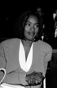 Angela Bassett attends a benefit event at the Hollywood Bowl in Hollywood, California, on June 4, 1993.