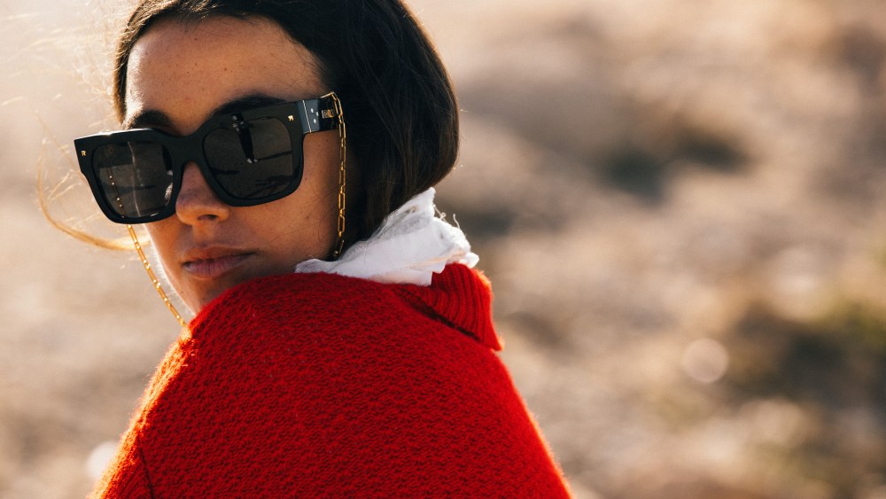 The inaugural Rosa Rims eyewear campaign.