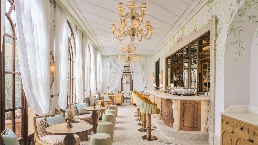 Baratta Sedici, the new bar at the Splendido, a Belmond hotel in Portofino.