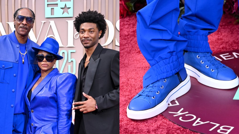 Snoop Dogg, Shante Broadus, Jonathan Daviss at the BET Awards 2025 held at the Peacock Theater on June 09, 2025 in Los Angeles, California.